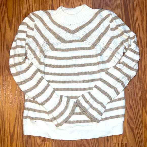 LOFT Sweaters - STRIPED LOFT SWEATER